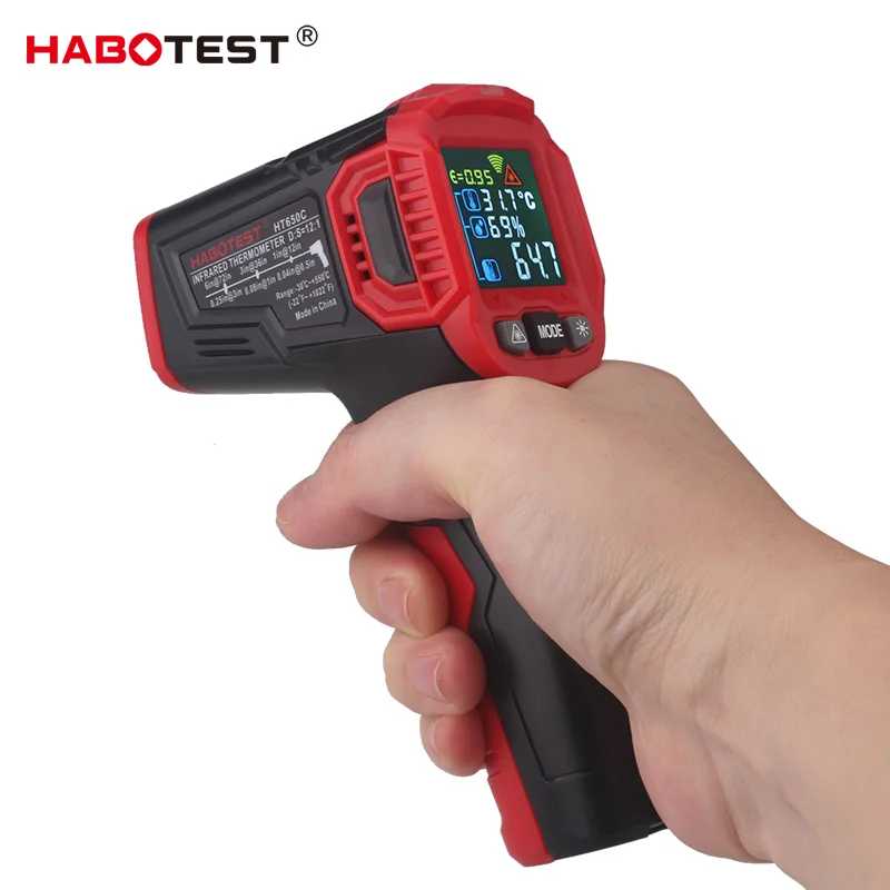 HABOTEST Non-contact Infrared Industrial Thermometer Laser Thermometer Humidity Environmental Meter Used In Industrial Household
HABOTEST Non-contact Infrared Industrial Thermometer Laser Thermometer Humidity Environmental Meter Used In Industrial Household
