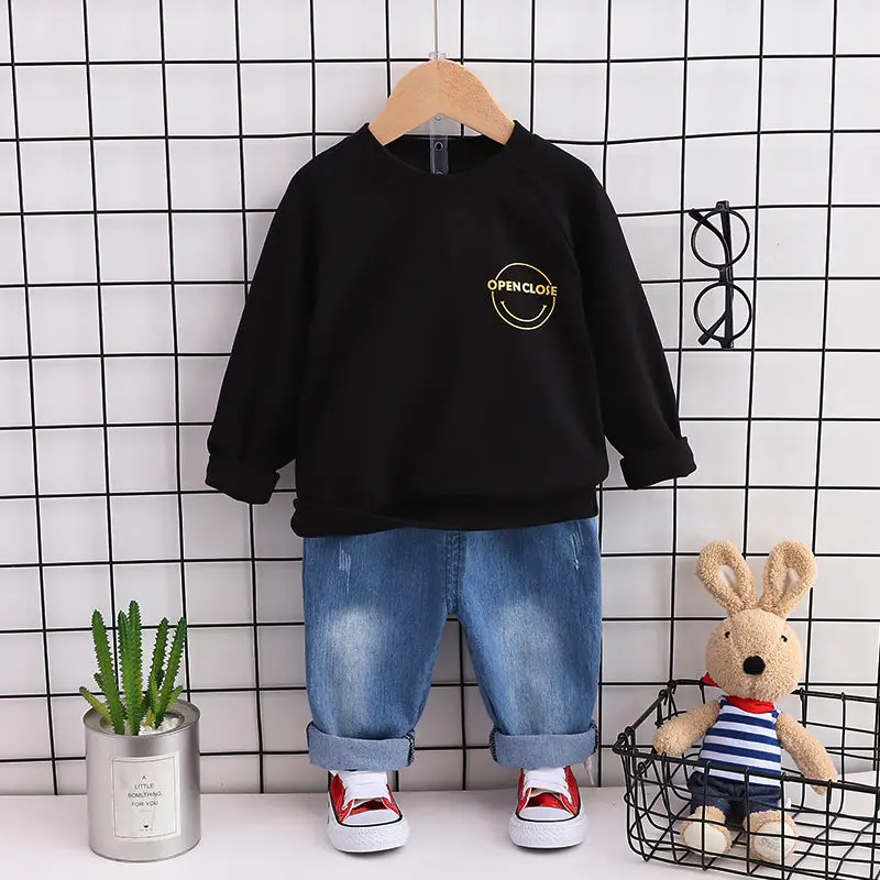 New Children Clothes Spring Autumn Baby Boy Girls Cartoon smile T Shirts Pants 2Pcs/sets Outfit Kids Fashion Toddler Tracksuits
New Children Clothes Spring Autumn Baby Boy Girls Cartoon smile T Shirts Pants 2Pcs/sets Outfit Kids Fashion Toddler Tracksuits