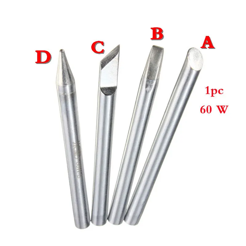 1pc 60W Electronic Soldering Iron Tips Solder Iron Head Welding Tip For Soldering Repair Station Four Shapes for Optional
1pc 60W Electronic Soldering Iron Tips Solder Iron Head Welding Tip For Soldering Repair Station Four Shapes for Optional
