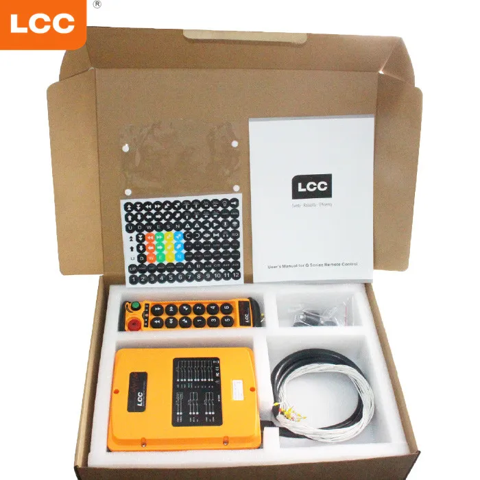 Q1212 Industrial universal double speed wireless overhead crane hoist remote control system 24V 220V
Q1212 Industrial universal double speed wireless overhead crane hoist remote control system 24V 220V
