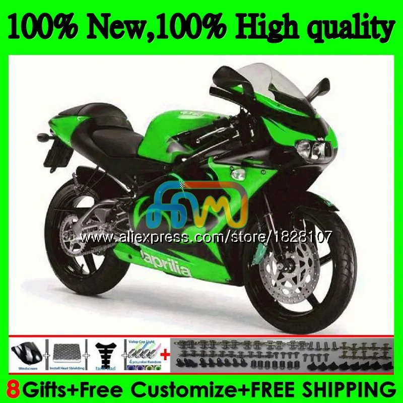 RS125R For Aprilia RS 125 R RR RS125 99 00 01 02 03 04 05 64BS.74 RS4 RS-125 1999 2000 Green black 2001 2002 2003 2005 Fairing
RS125R For Aprilia RS 125 R RR RS125 99 00 01 02 03 04 05 64BS.74 RS4 RS-125 1999 2000 Green black 2001 2002 2003 2005 Fairing