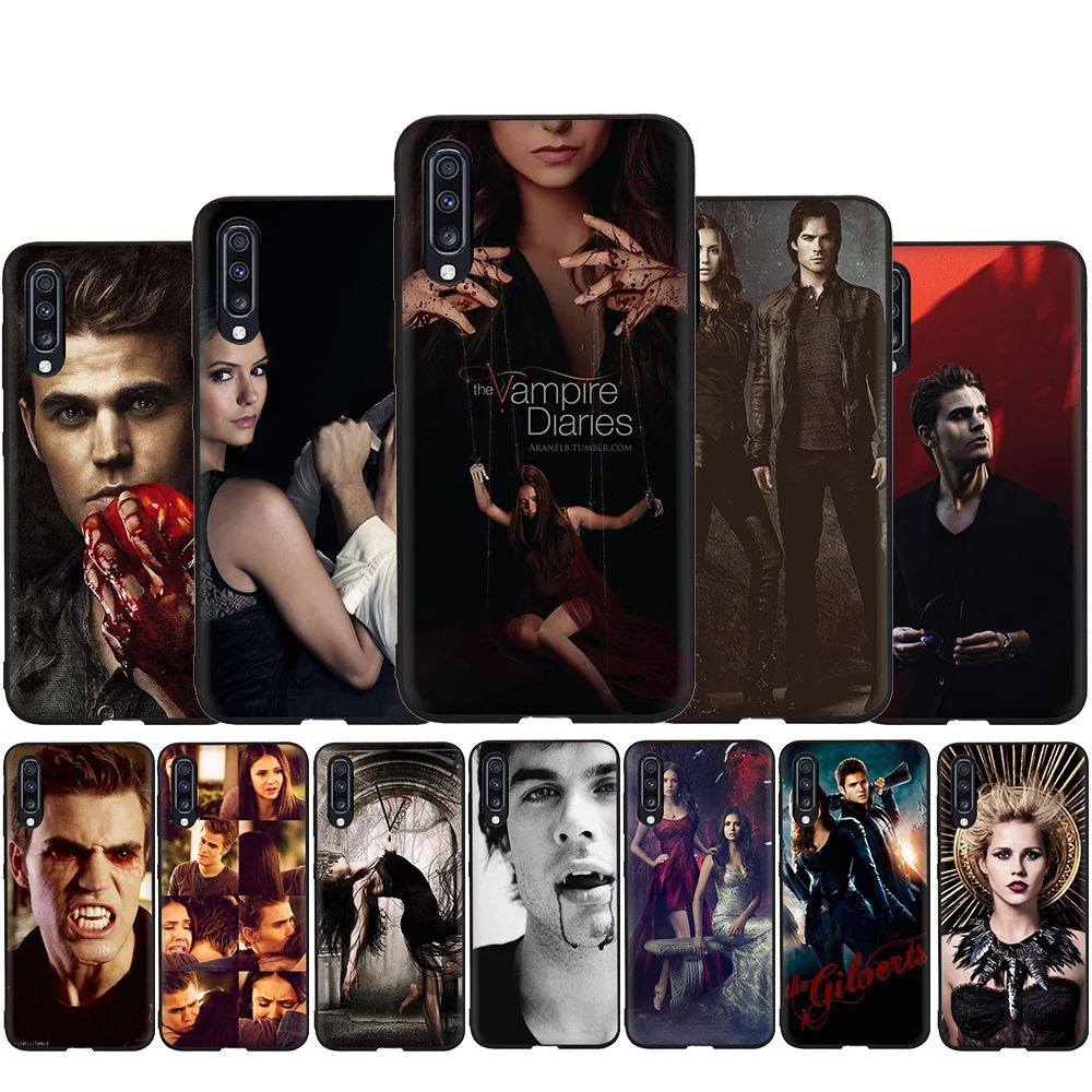 Вампира Дневники мягкий чехол для телефона samsung Galaxy A3 A5 A6 плюс A7 A8 A9 A10 A30 A40 A50 A70 J6 |
