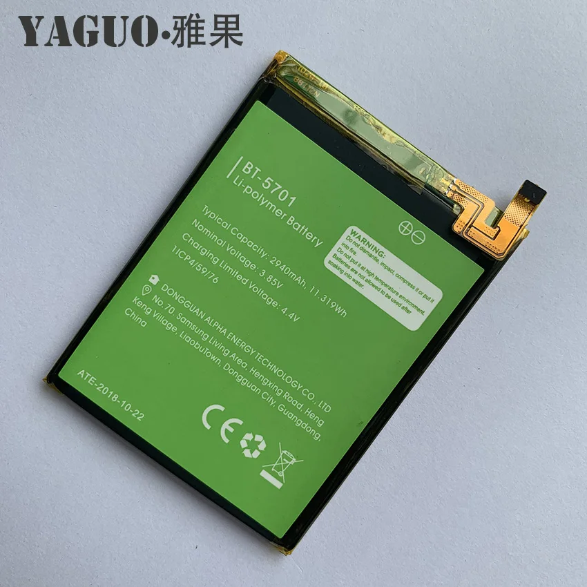 100% Original High Quality Battery 2940mAh For LEAGOO S8 S 8 BT-5701 BT5701 BT 5701 Batterie Batteria
100% Original High Quality Battery 2940mAh For LEAGOO S8 S 8 BT-5701 BT5701 BT 5701 Batterie Batteria