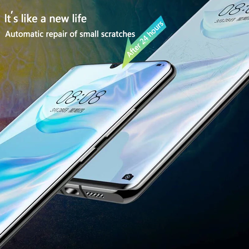 Гидрогелевая пленка 4 шт. Защитная для экрана Huawei P30 Pro P20 P10 P50 P Smart Z 2019 Mate 20 Honor 10 Lite 9