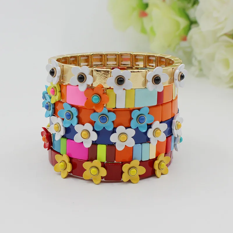 European and American Fashion Popular Niche Design Ladies Bracelet Boho Style DIY Alloy Enamel Elegant Female Bangle Jewelry
European and American Fashion Popular Niche Design Ladies Bracelet Boho Style DIY Alloy Enamel Elegant Female Bangle Jewelry