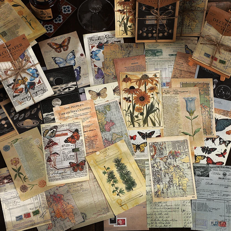 JIANQI 60 PC Retro Material Paper DIY Decorative Collage Scrapbooking Diary Album Material Craft Supplies Student Stationery
JIANQI 60 PC Retro Material Paper DIY Decorative Collage Scrapbooking Diary Album Material Craft Supplies Student Stationery