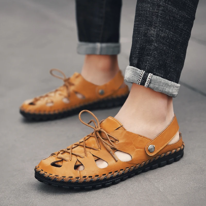 Sandale Homme 2020 New Men Shoes Casual Breathable Sandals Beach Men's Sneakers Summer Sandalen Herren Leather Man
Sandale Homme 2020 New Men Shoes Casual Breathable Sandals Beach Men's Sneakers Summer Sandalen Herren Leather Man