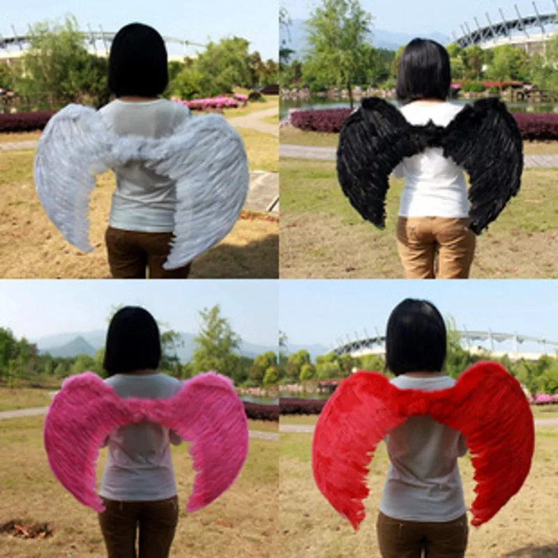 

4 color Angel Feather Wings For Kid Xmas Costume Party Cosplay catwalk shows wings props party performance shows props
