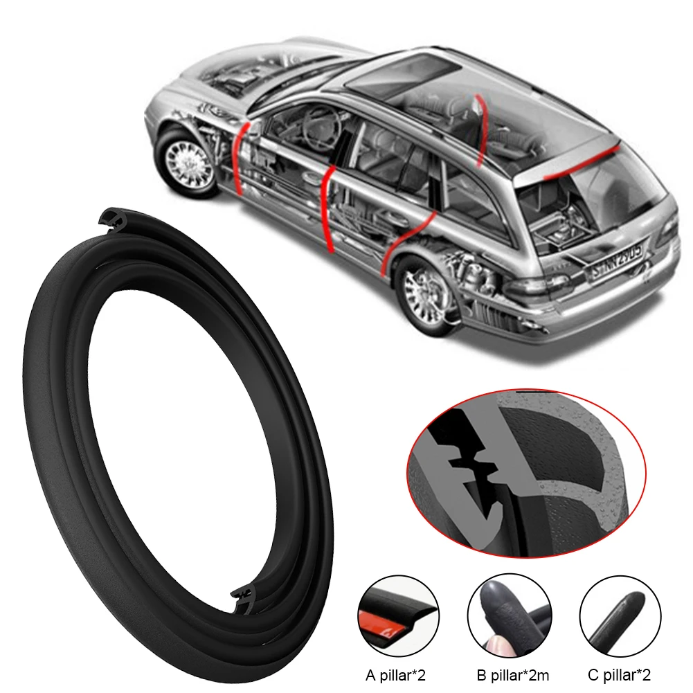 Car Door Seal Strip Rubber Strip Anti-Aging Noise-Reduction Sealing Strip Dust-proof Sealant for A B C Pillars Car Accessories
Car Door Seal Strip Rubber Strip Anti-Aging Noise-Reduction Sealing Strip Dust-proof Sealant for A B C Pillars Car Accessories