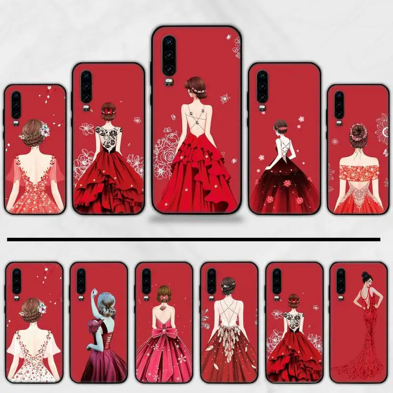 Fashion cartoon red dress girl Phone Case For Huawei honor Mate P 9 10 20 30 40 Pro 10i 7 8 a x Lite nova 5t
Fashion cartoon red dress girl Phone Case For Huawei honor Mate P 9 10 20 30 40 Pro 10i 7 8 a x Lite nova 5t