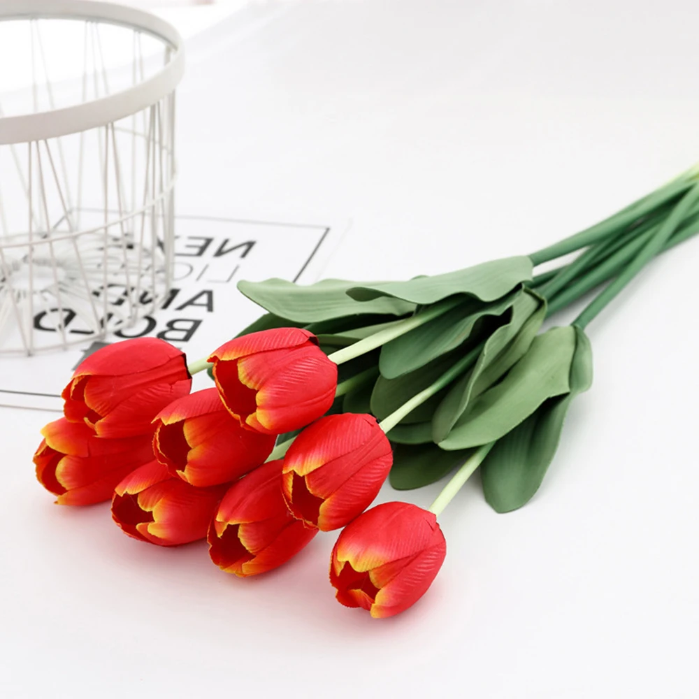 5Pcs Artificial Flowers Real Touch Silk Tulips Fake Flower Bouquet For Wedding Party Home Living Room Garden Decoration Supplies
5Pcs Artificial Flowers Real Touch Silk Tulips Fake Flower Bouquet For Wedding Party Home Living Room Garden Decoration Supplies