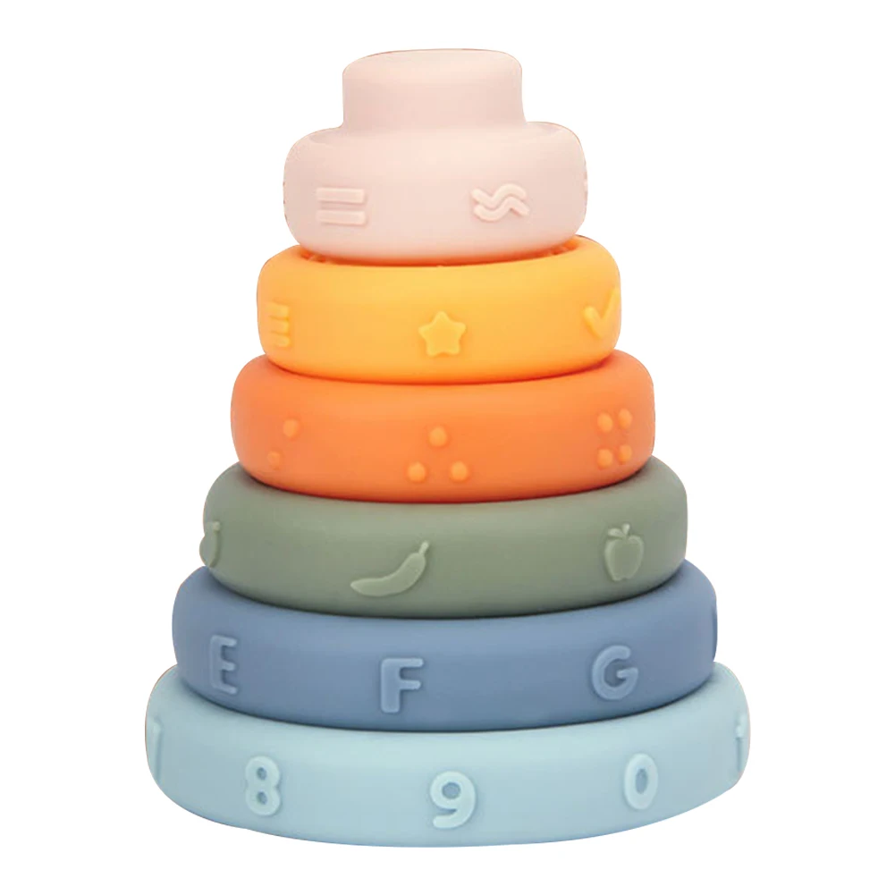 Plastic Stacking Toys Rainbow Stacking Tower Soft Non-Toxic Color Stacking Rings with Animal LettersEducational Toy Motor Skills
Plastic Stacking Toys Rainbow Stacking Tower Soft Non-Toxic Color Stacking Rings with Animal LettersEducational Toy Motor Skills