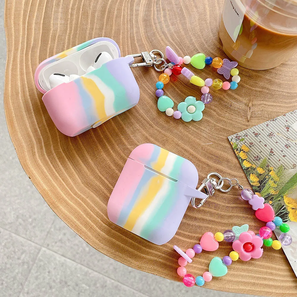 Soft Silicone Cases For 1/2 Protective Case Bluetooth Wireless Earphone Cover Charging Box Bags Rainbow KeyChain
Soft Silicone Cases For 1/2 Protective Case Bluetooth Wireless Earphone Cover Charging Box Bags Rainbow KeyChain