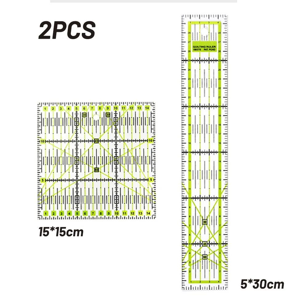 Acrylic Patchwork Ruler Cutting Ruler Thickness Patchwork Tool DIY Tool Big Size Strong Durable Plastic 2Pcs Ruler Hand Tools
Acrylic Patchwork Ruler Cutting Ruler Thickness Patchwork Tool DIY Tool Big Size Strong Durable Plastic 2Pcs Ruler Hand Tools
