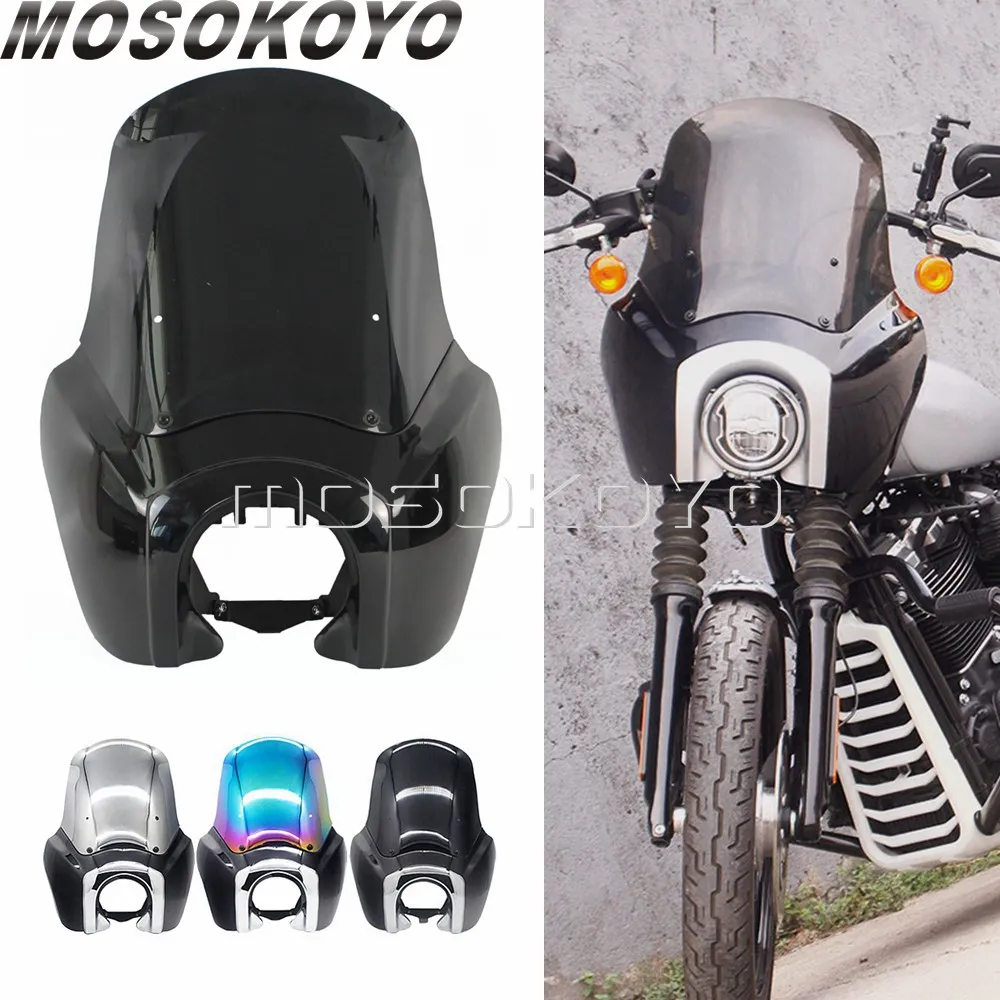 For Harley Softail Standard Street Bob FXBB FXST Club/Thug Style Sport Headlight Fairing w/ 15" Windshield Light Mask 2018-2021
For Harley Softail Standard Street Bob FXBB FXST Club/Thug Style Sport Headlight Fairing w/ 15" Windshield Light Mask 2018-2021