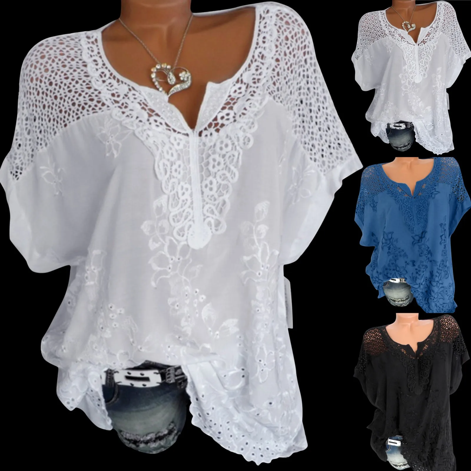 Модная сексуальная блузка с V-образным вырезом, рубашка, кружевные топы, футболка, Летние повседневные женские топы, женские блузы с коротки...
Модная сексуальная блузка с V-образным вырезом, рубашка, кружевные топы, футболка, Летние повседневные женские топы, женские блузы с коротки...