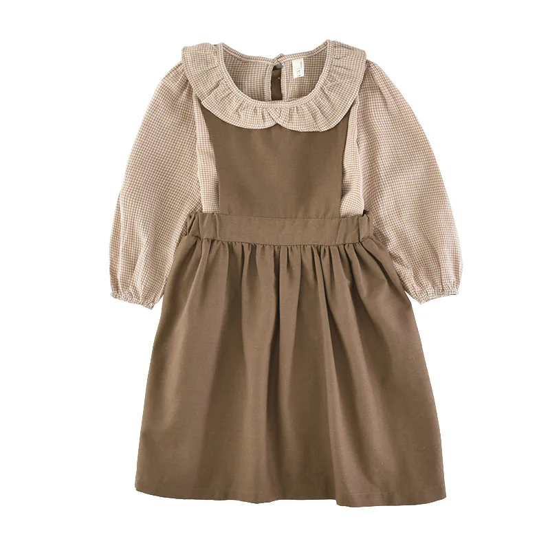 Girls' clothes spring and autumn new dress for girl pure cotton round neck plaid long sleeve princess dress elegant dress
Girls' clothes spring and autumn new dress for girl pure cotton round neck plaid long sleeve princess dress elegant dress
