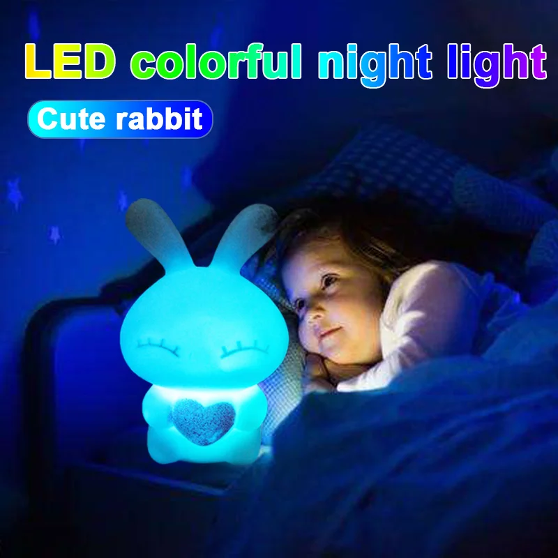 Cute Light LED 7 Changing Color Night Children Gift Decoration Rabbit Shaped Home Decor Bead Beam Lamp Kid
Cute Light LED 7 Changing Color Night Children Gift Decoration Rabbit Shaped Home Decor Bead Beam Lamp Kid