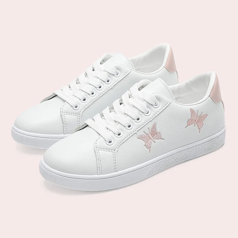 2021 Fashion Women's Shoes Woman Sneakers Embroidered Butterfly Vulcanized Shoes Lace-up Comfortable Casual Skateboard Shoes
2021 Fashion Women's Shoes Woman Sneakers Embroidered Butterfly Vulcanized Shoes Lace-up Comfortable Casual Skateboard Shoes