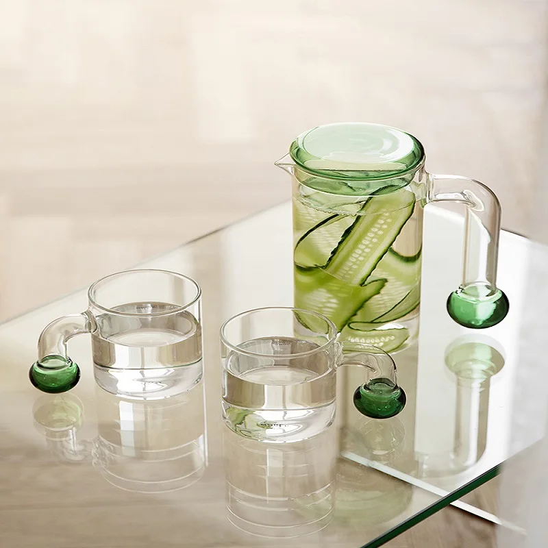 Creative Home Decor Transparent Glass Cup With the Green Handgrip Water Drinkware Milk Office Cups the Best birthday Gift
Creative Home Decor Transparent Glass Cup With the Green Handgrip Water Drinkware Milk Office Cups the Best birthday Gift