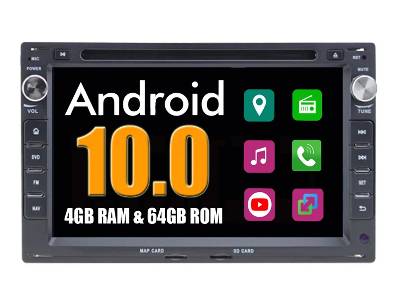 Android 10 для VW Volkswagen Passat B5 Jetta Golf 4 Bora Polo Fox Chico Sharan Автомобильный плеер Радио Стерео DVD