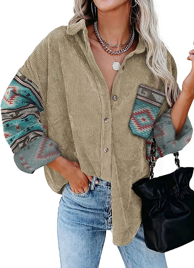 2022 Autumn Winter New Women's Coat Printed Shirt Female Jacket Turn Down Collar Long Sleeve Loose Jacket
2022 Autumn Winter New Women's Coat Printed Shirt Female Jacket Turn Down Collar Long Sleeve Loose Jacket
