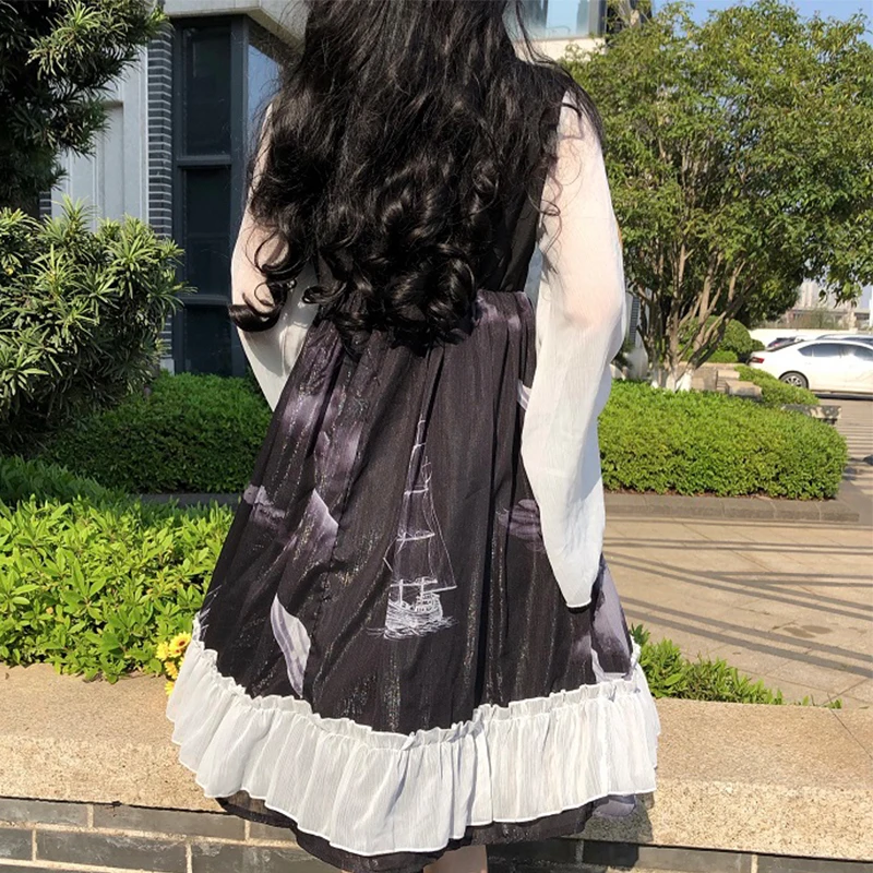 Japanese Lolita Dress Women Dress Maid A-Line Dress Bowknot Dress Long Sleeve Ruffles Dress Female Vestidos Maxi Robes DT2257
Japanese Lolita Dress Women Dress Maid A-Line Dress Bowknot Dress Long Sleeve Ruffles Dress Female Vestidos Maxi Robes DT2257