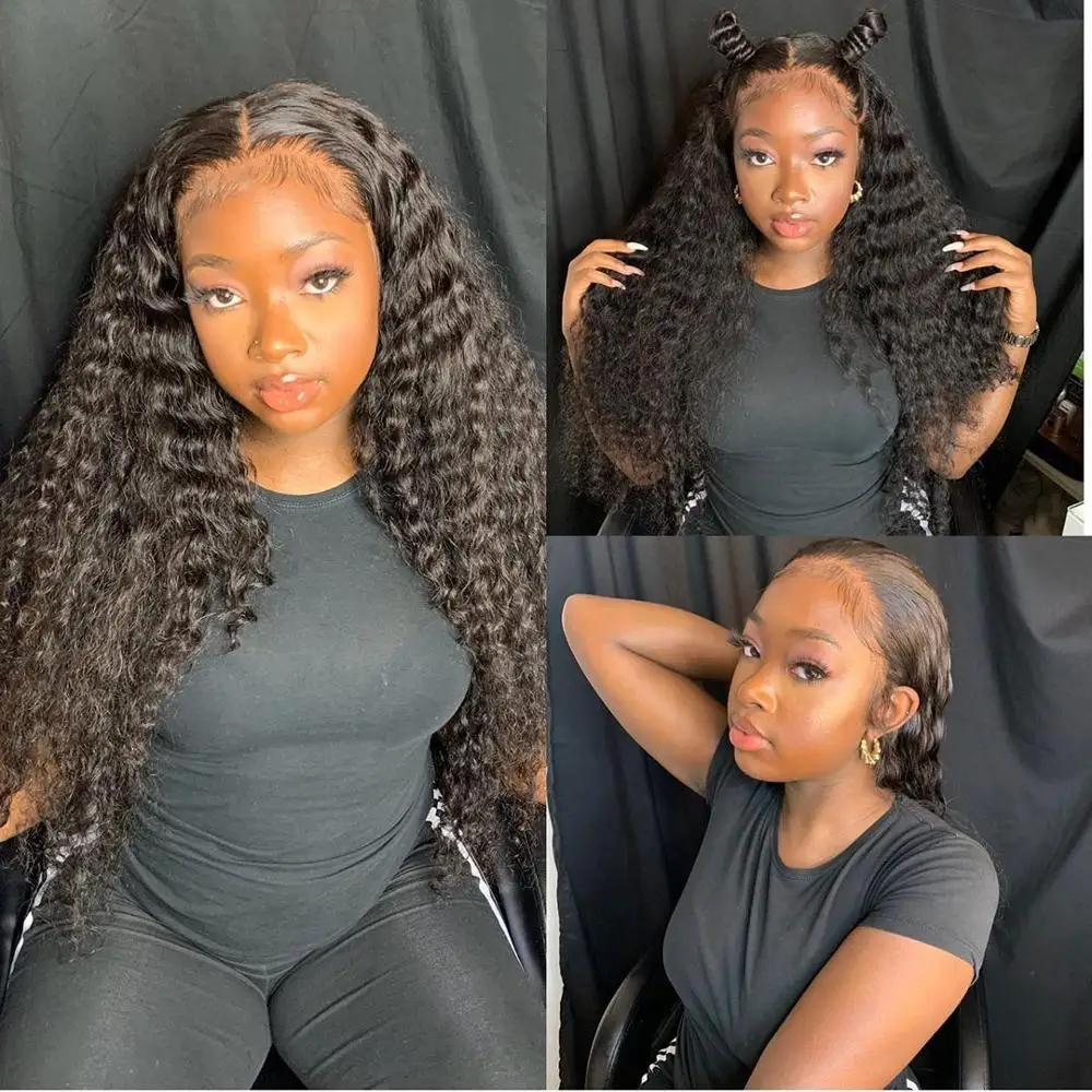 34 inches 13X6 Lace Front Human Hair Wigs For Black Women Deep Wave Curly Frontal Bob Wig Brazilian Water Wave Lace Frontal Wig
34 inches 13X6 Lace Front Human Hair Wigs For Black Women Deep Wave Curly Frontal Bob Wig Brazilian Water Wave Lace Frontal Wig