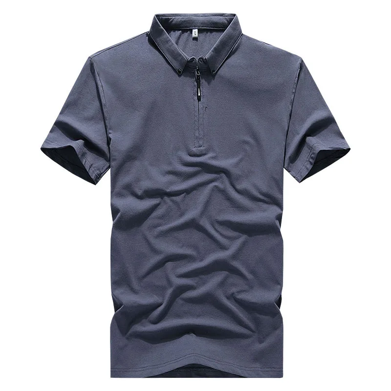 

Рубашка-поло мужская с отложным воротником, модная Повседневная блуза с короткими рукавами, однотонная брендовая одежда, лето 2020