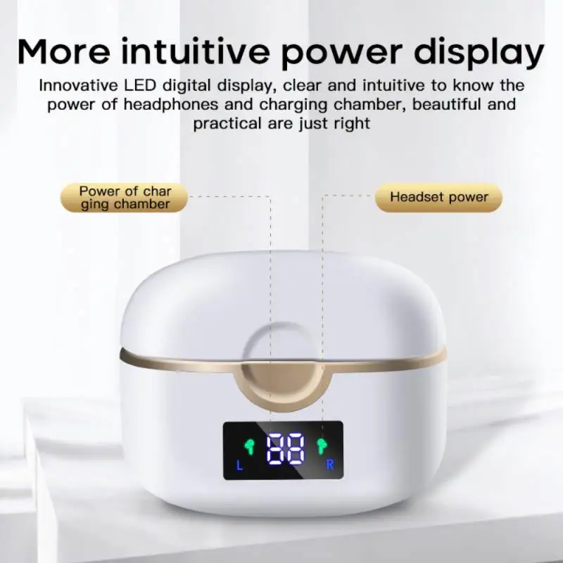 TWS Earbuds Bluetooth headphone In-ear Wireless Touch Earphone Bass Stereo Hifi Music Volume control 4 Mics headset For Phone
TWS Earbuds Bluetooth headphone In-ear Wireless Touch Earphone Bass Stereo Hifi Music Volume control 4 Mics headset For Phone