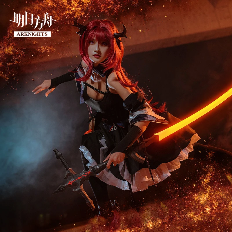 Customize Arknights Six-star GUARD Surtr Cosplay Costumes Woman Dress Cute Sexy Clothing Jacket Dress Suit
Customize Arknights Six-star GUARD Surtr Cosplay Costumes Woman Dress Cute Sexy Clothing Jacket Dress Suit