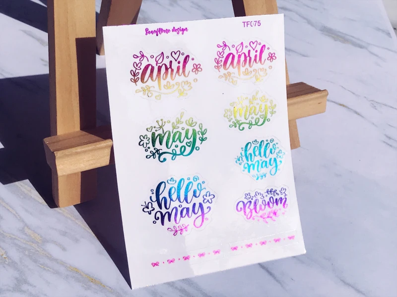 Month English transparent bronzing sticker foil overlay Decorative Sticker DIY Stationery sticker Scrapbooking album Stickers
Month English transparent bronzing sticker foil overlay Decorative Sticker DIY Stationery sticker Scrapbooking album Stickers