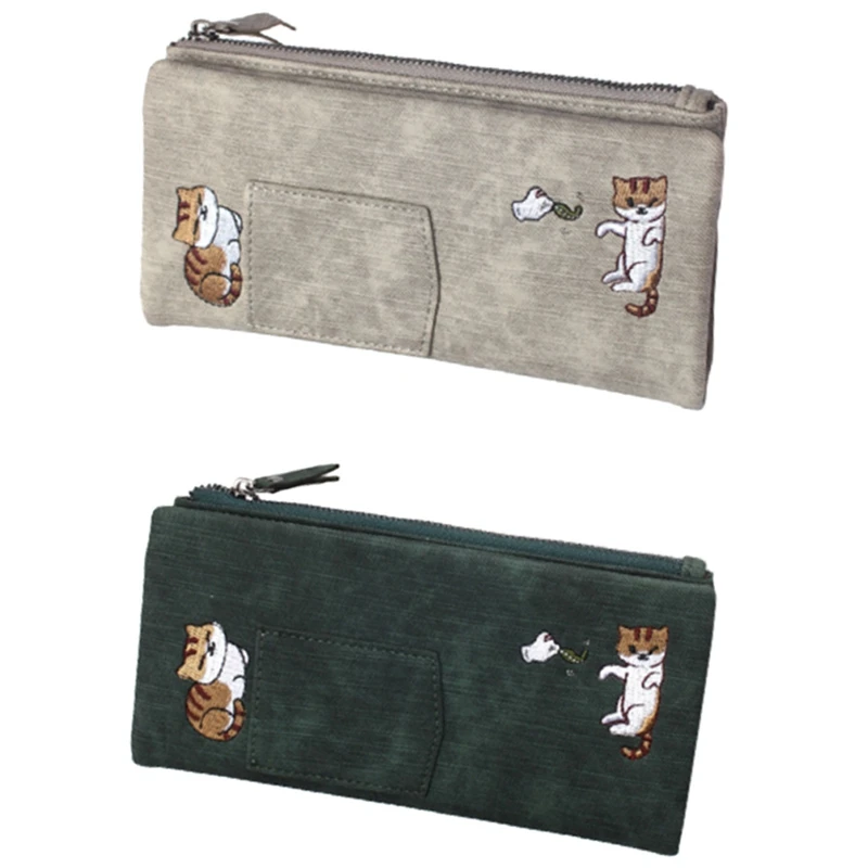Кошелек длинный женский в джинсовом стиле, бумажник высокого класса с молнией, держатель для карт, зелено-серый, 2 шт.
Кошелек длинный женский в джинсовом стиле, бумажник высокого класса с молнией, держатель для карт, зелено-серый, 2 шт.