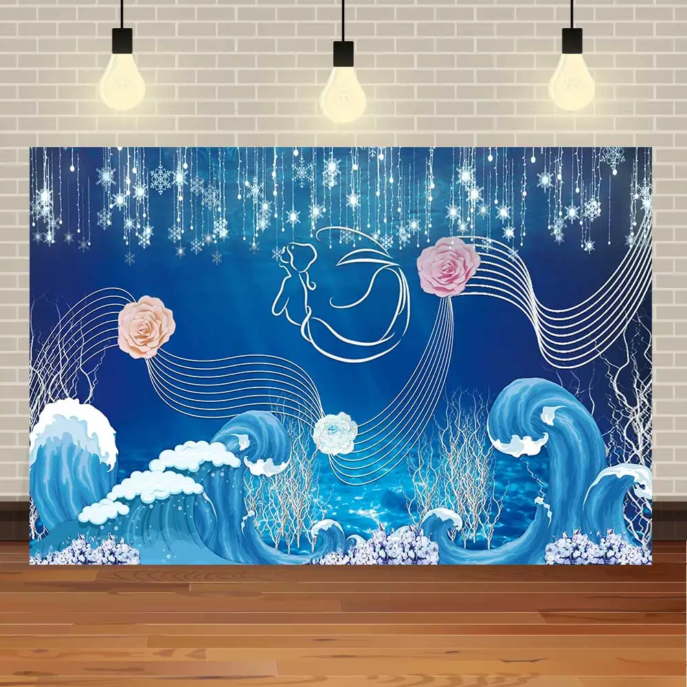 Фон для вечерние съемки с изображением дня рождения ребенка русалки принцессы океана цветов волн вечеринки баннера
Фон для вечерние съемки с изображением дня рождения ребенка русалки принцессы океана цветов волн вечеринки баннера