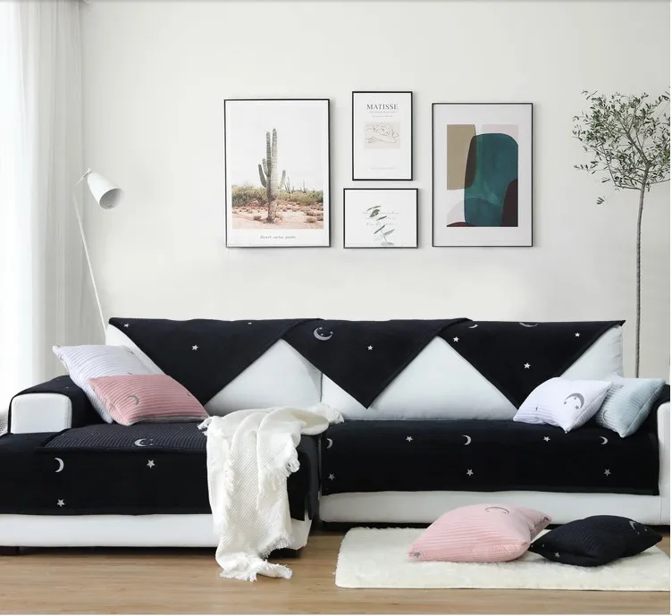 Plush Sofa Towel Soft Delicate Pentagram Star Sofa Cushion Moon Print Romantic Antiskid Combination Sofa Cover
Plush Sofa Towel Soft Delicate Pentagram Star Sofa Cushion Moon Print Romantic Antiskid Combination Sofa Cover