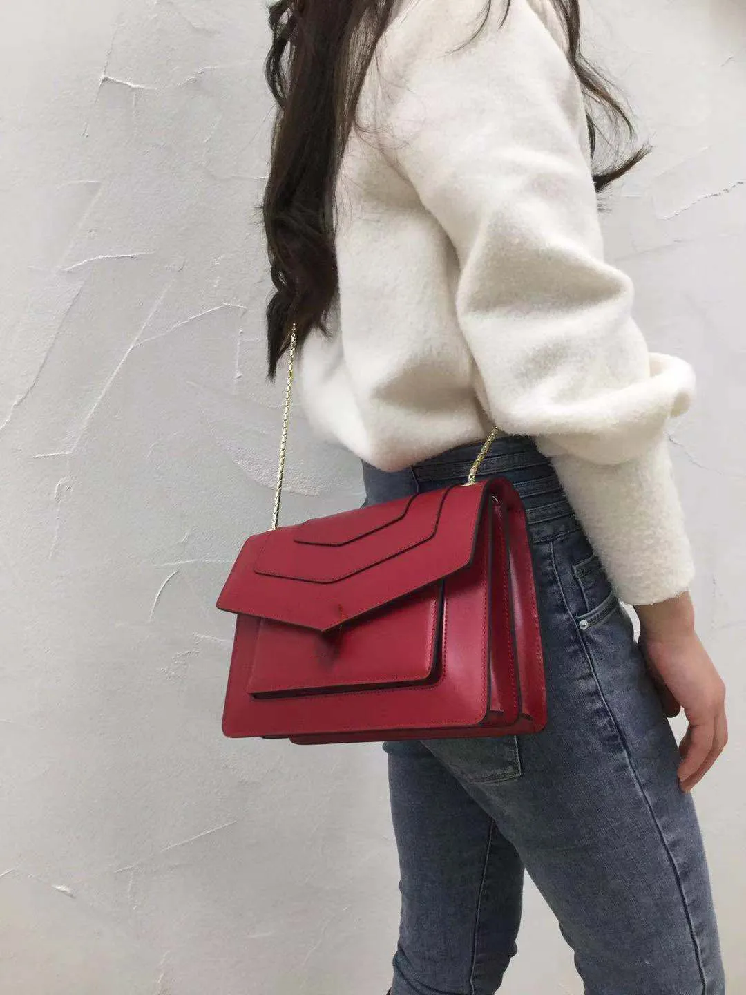 Classic Genuine Cow Leather Women Handbag One Shoulder Bag Crossbody Bag The New Style Fashion High Quality 11color 25cm
Classic Genuine Cow Leather Women Handbag One Shoulder Bag Crossbody Bag The New Style Fashion High Quality 11color 25cm