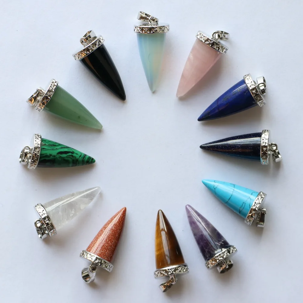 14*27MM natural stone bullet pendant for necklace focus jewelry accesory classic style for girls boys gift
14*27MM natural stone bullet pendant for necklace focus jewelry accesory classic style for girls boys gift