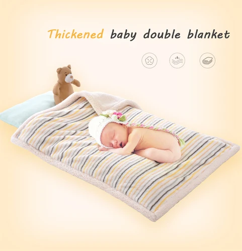 Baby Blanket For Newborn Infants Comfortable Fluff Double Layer Thicken Warpped Infants 29.5in*39.37in Stripe SuperSoft Blanket
Baby Blanket For Newborn Infants Comfortable Fluff Double Layer Thicken Warpped Infants 29.5in*39.37in Stripe SuperSoft Blanket