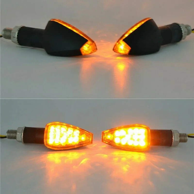 4x Smoke 14 LED Motorcycle Turn Signals Blinker Light Indicator Amber Universal Motorcycle Turn Signal Lights
4x Smoke 14 LED Motorcycle Turn Signals Blinker Light Indicator Amber Universal Motorcycle Turn Signal Lights