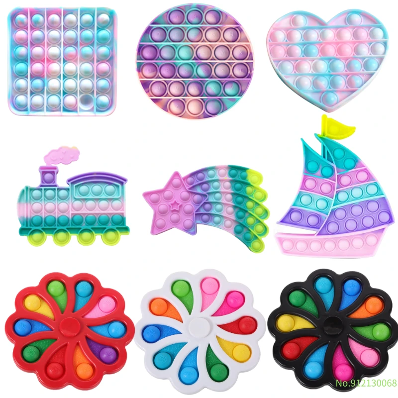 Tie-dye Antistress Squishy Push Bubble Pop Fidget Toys Pack Its Rainbow Square Pop Figet Toys Pops Reliver Stress For Adults 
Tie-dye Antistress Squishy Push Bubble Pop Fidget Toys Pack Its Rainbow Square Pop Figet Toys Pops Reliver Stress For Adults