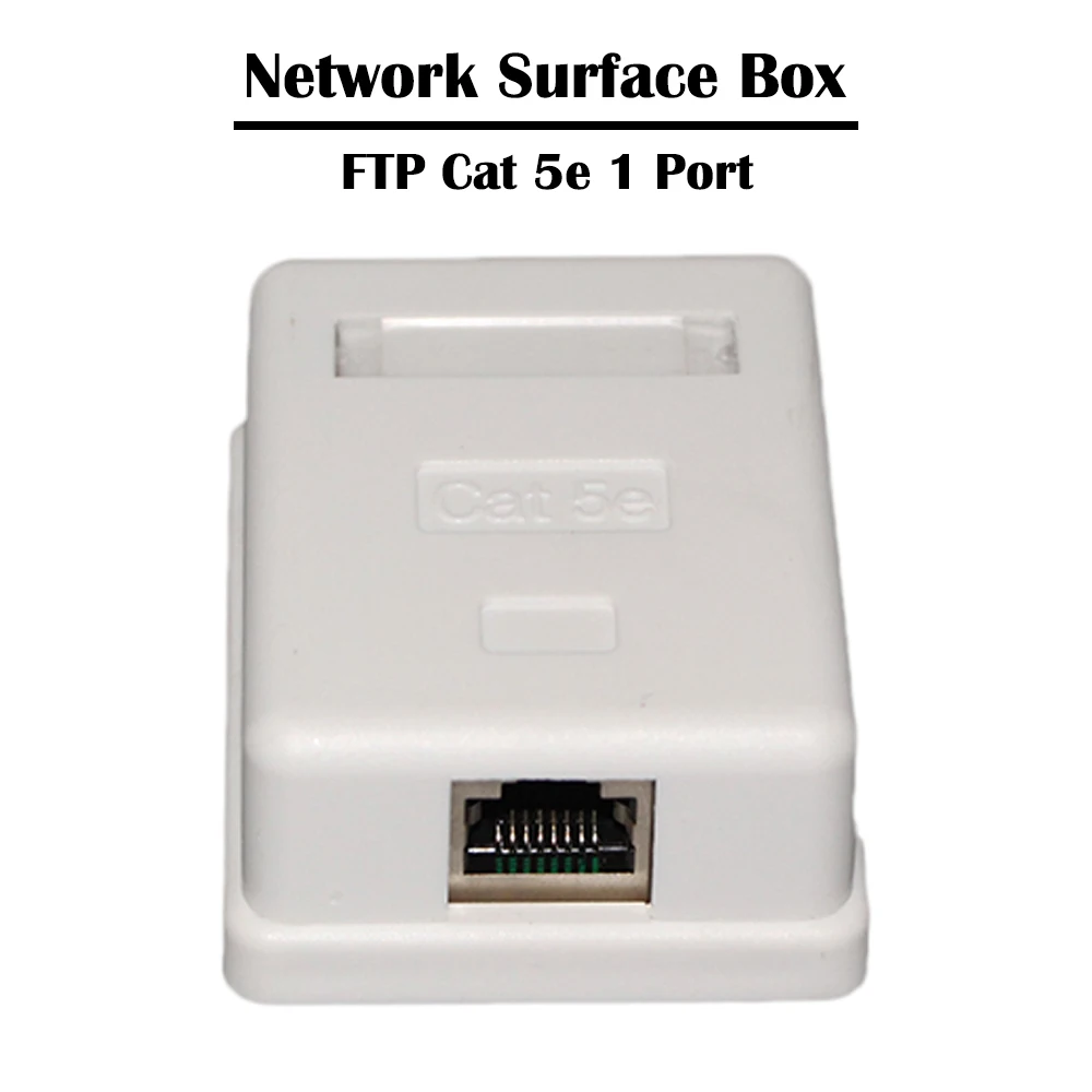 1 порт UTP/FTP Cat 5e/ 6 сетевая Поверхностная распределительная коробка информация о