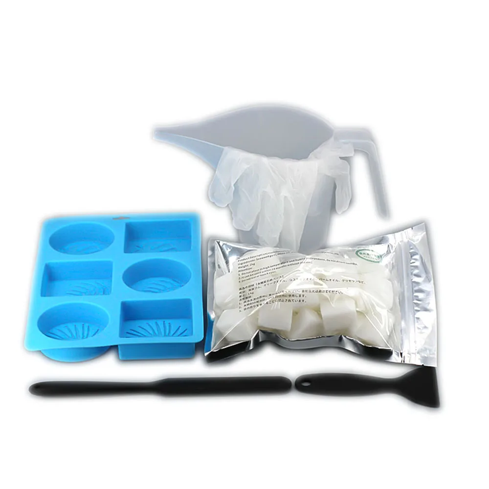 Soap Set Kits 1kg Raw Base With Leaf Silicone Mold And 4pcs Tools For Handmade DIT Soap Making Supplies
Soap Set Kits 1kg Raw Base With Leaf Silicone Mold And 4pcs Tools For Handmade DIT Soap Making Supplies