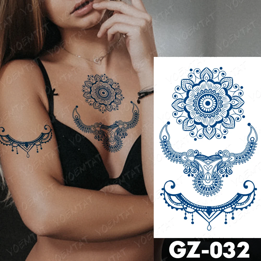 Juice Ink Tattoos Body Art Lasting Waterproof Temporary Tattoo Sticker Henna Butterfly Tatoo Indian Mehndi Arm Fake Tatto Women
Juice Ink Tattoos Body Art Lasting Waterproof Temporary Tattoo Sticker Henna Butterfly Tatoo Indian Mehndi Arm Fake Tatto Women