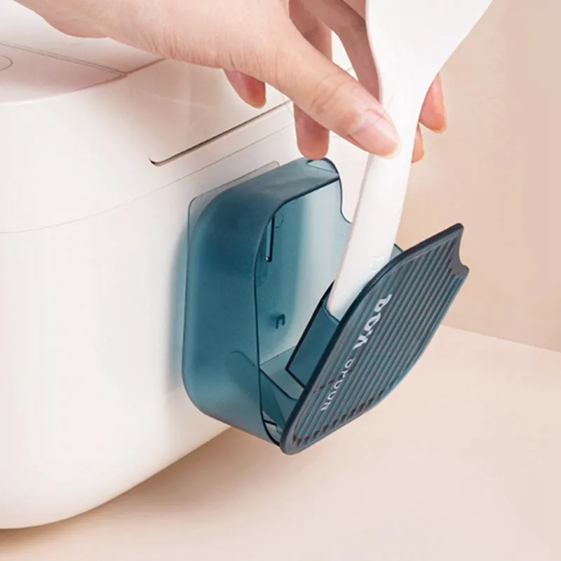 Household Rice Cooker Rice Spoon Box Rice Spoone Holder Easy Cleaning Anti-slip Dust-proof Rice Storage Box Kitchen Accessories
Household Rice Cooker Rice Spoon Box Rice Spoone Holder Easy Cleaning Anti-slip Dust-proof Rice Storage Box Kitchen Accessories