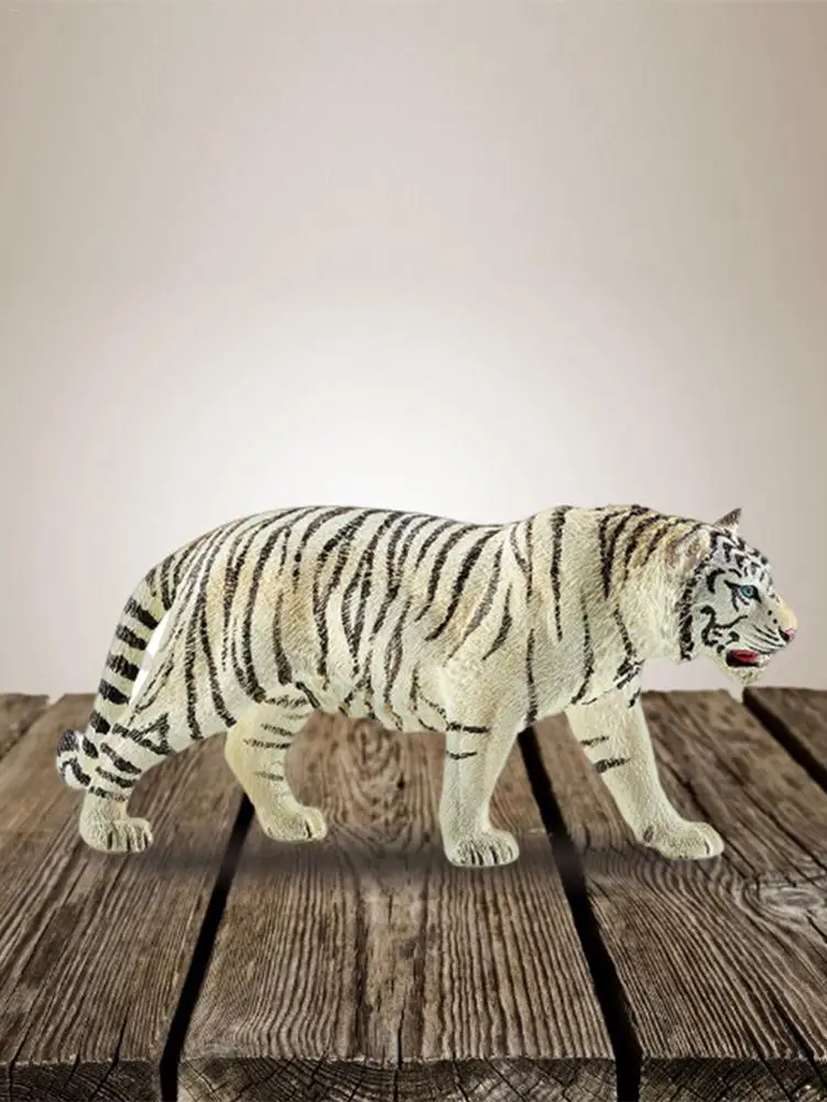 6.2inch White Tiger PVC Figures 14731 Wild Life Animal Educational Creature Toys For Children Boys And Girls | Игрушки и хобби