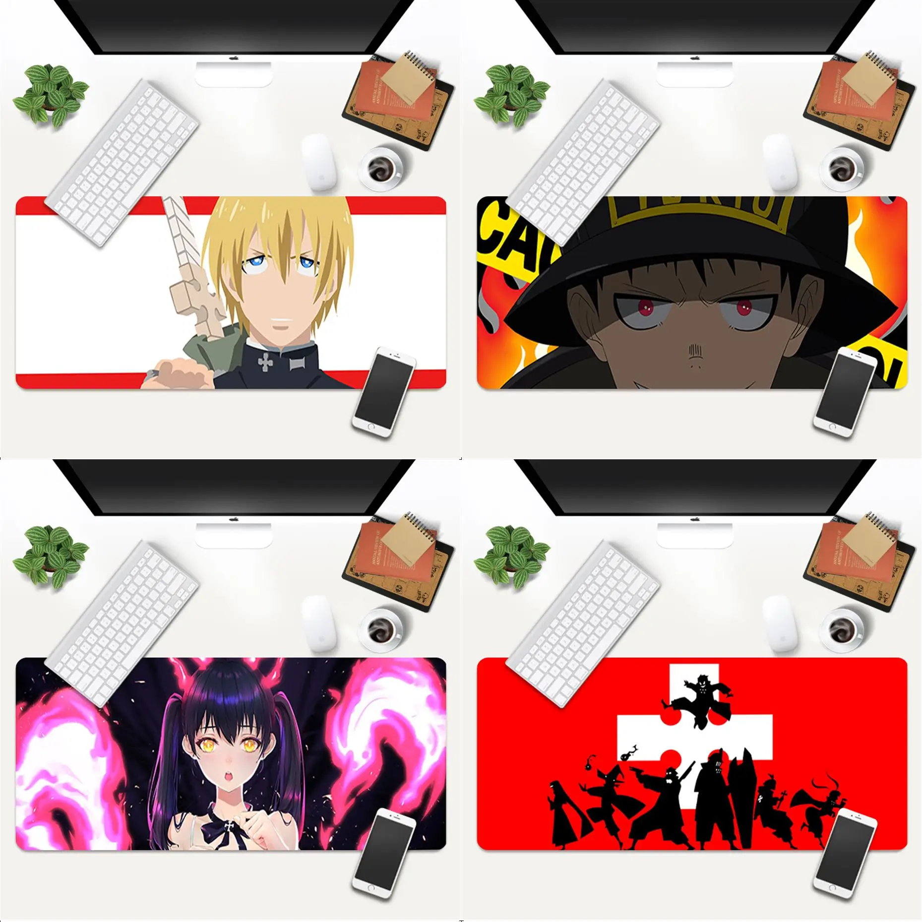 MaiYaCa ваш собственный коврик Fire Force офисная мышь геймерский мягкий для мыши