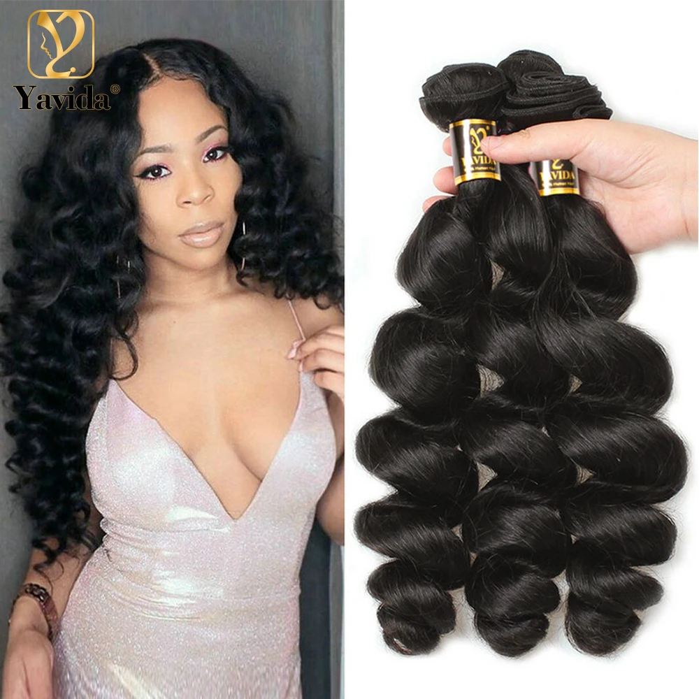 Yavida 8-28 inch Loose Wave Bundles Human Hair For Black Women Peruvian Hair Weave With Free Gifts Soft No Tangle Can Be Dye
Yavida 8-28 inch Loose Wave Bundles Human Hair For Black Women Peruvian Hair Weave With Free Gifts Soft No Tangle Can Be Dye