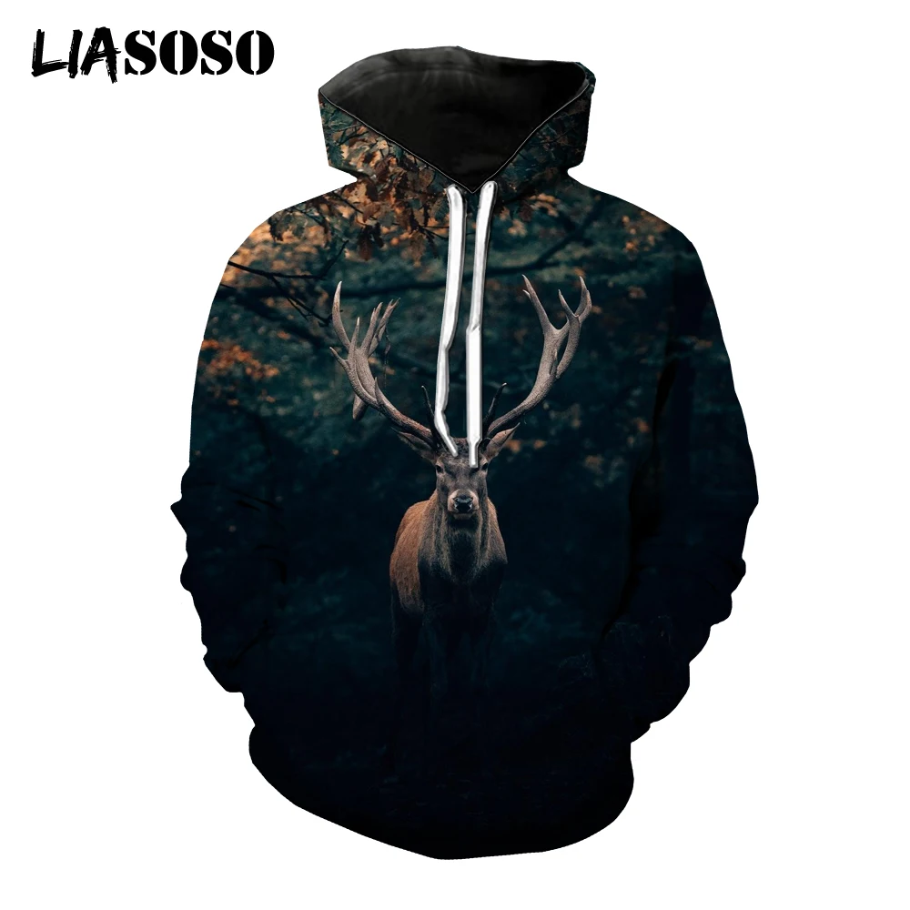 LIASOSO 3D Print Animals Hoodies Deer Elk Pullover Men Women Fashion Casual Long Sleeve Hip Hop Streetwear Harajuku Oversize Top
LIASOSO 3D Print Animals Hoodies Deer Elk Pullover Men Women Fashion Casual Long Sleeve Hip Hop Streetwear Harajuku Oversize Top