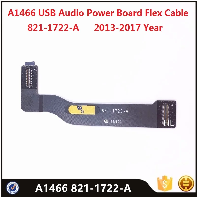 Original A1466 I/O Audio Power Board Flex Cable 821-1722-A For MacBook Air 13.3" 2013-2017 USB Adapter Wire Replacement Tested
Original A1466 I/O Audio Power Board Flex Cable 821-1722-A For MacBook Air 13.3" 2013-2017 USB Adapter Wire Replacement Tested