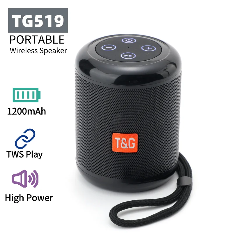 Мини-музыкальный плеер TG519 беспроводной Bluetooth-динамик портативный стерео-динамик